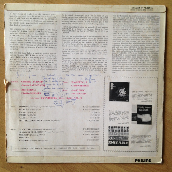 Swingle Singers* - Les Romantiques (LP, Album, Mono)