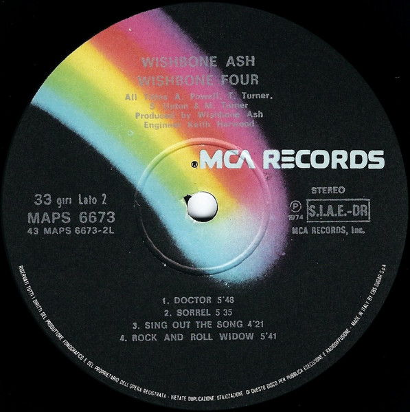 Wishbone Ash - Wishbone Four (LP, Album, Gat)