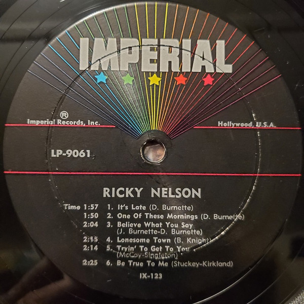 Ricky Nelson (2) - Ricky Sings Again (LP, Album, Mono, Hol)