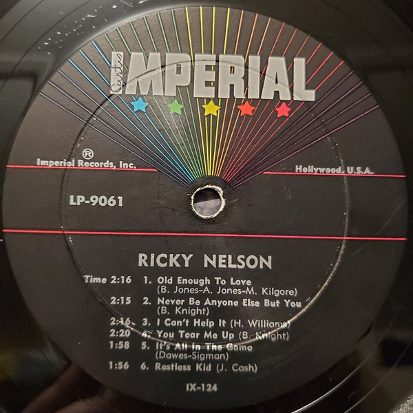 Ricky Nelson (2) - Ricky Sings Again (LP, Album, Mono, Hol)