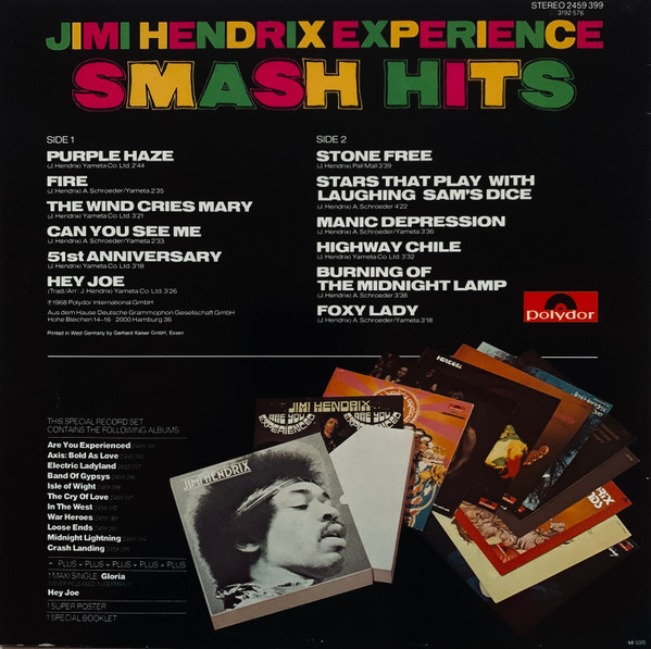 Jimi Hendrix Experience* - Smash Hits (LP, Comp, RE)