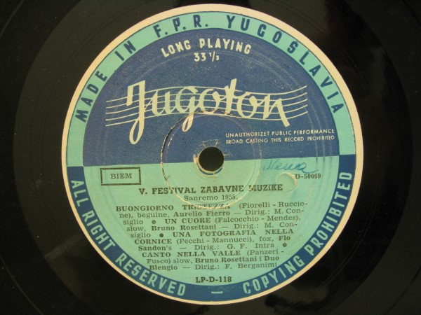 Various - V. Festival Zabavne Muzike Sanremo 1955. (10