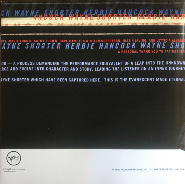Herbie Hancock, Wayne Shorter - 1+1 (CD, Album, PMD)