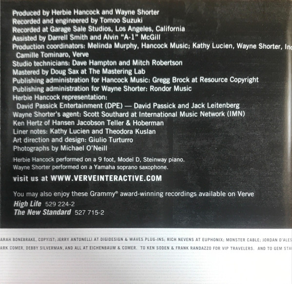 Herbie Hancock, Wayne Shorter - 1+1 (CD, Album, PMD)