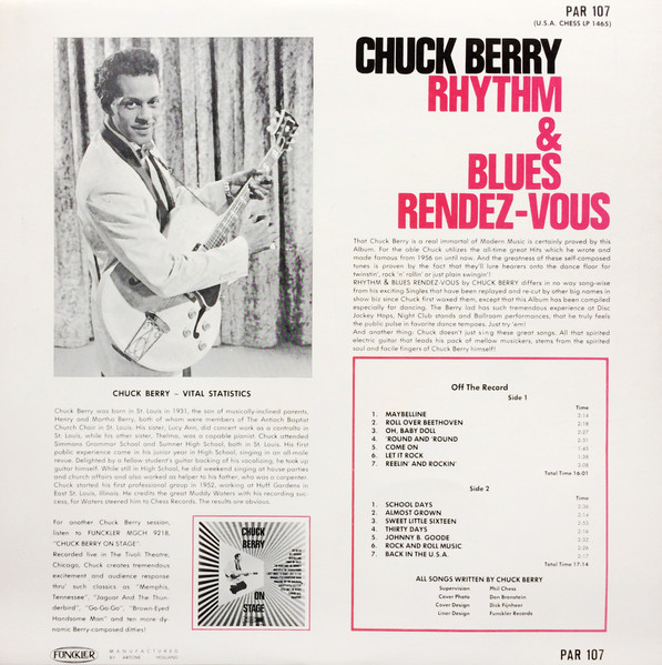 Chuck Berry - Rhythm & Blues Rendez-Vous (LP, Comp, Mono)