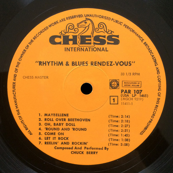 Chuck Berry - Rhythm & Blues Rendez-Vous (LP, Comp, Mono)