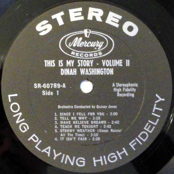 Dinah Washington - This Is My Story: Volume Two (LP, Comp)