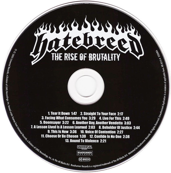 Hatebreed - The Rise Of Brutality (CD, Album)