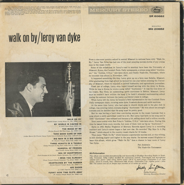 Leroy Van Dyke - Walk On By (LP, Album)