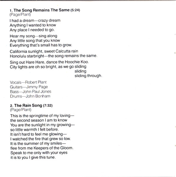 Led Zeppelin - Houses Of The Holy (CD, Album, RE)