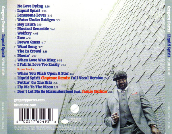 Gregory Porter - Liquid Spirit (CD, Album, S/Edition)
