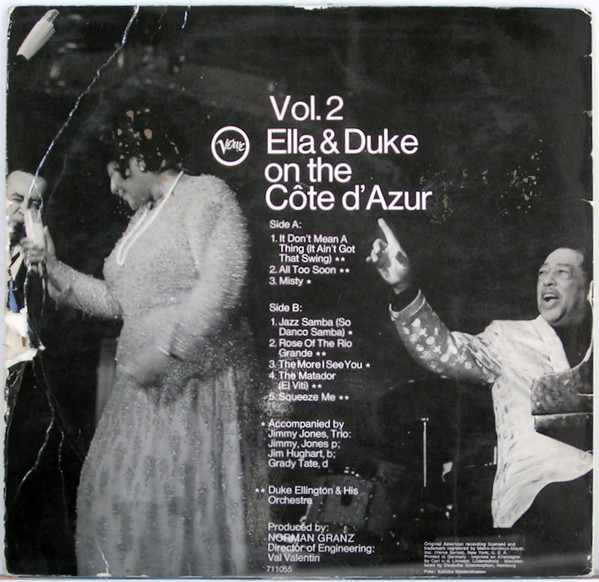 Ella Fitzgerald / Duke Ellington - Ella & Duke At The Côte D'Azur Vol.2 (LP, Album)