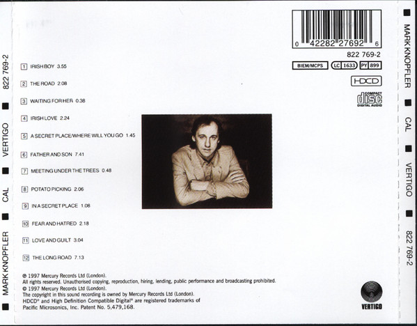 Mark Knopfler - Music By Mark Knopfler From The Film Cal (HDCD, Album, RE, RM)