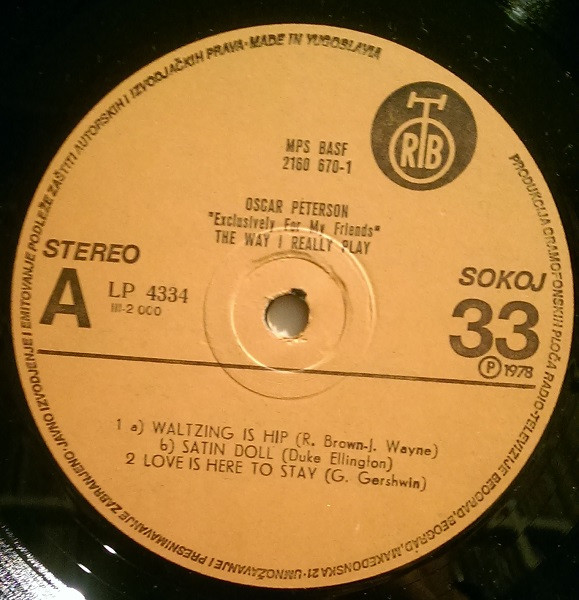 Oscar Peterson - Exclusively For My Friends - The Way I Really Play (LP, Album, RE)