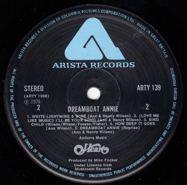 Heart - Dreamboat Annie (LP, Album, Gat)