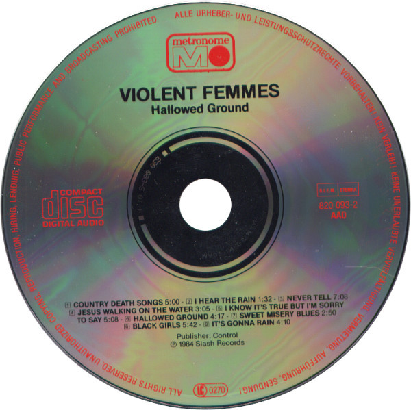 Violent Femmes - Hallowed Ground (CD, Album)