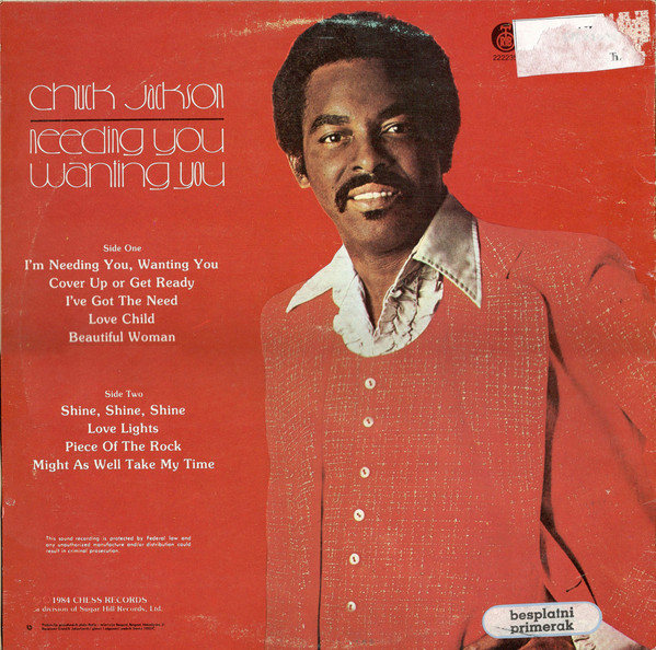 Chuck Jackson - Needing You, Wanting You (LP, Album, RP)