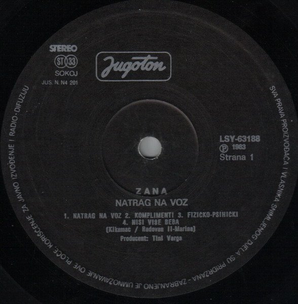 Zana - Natrag Na Voz (LP, Album)