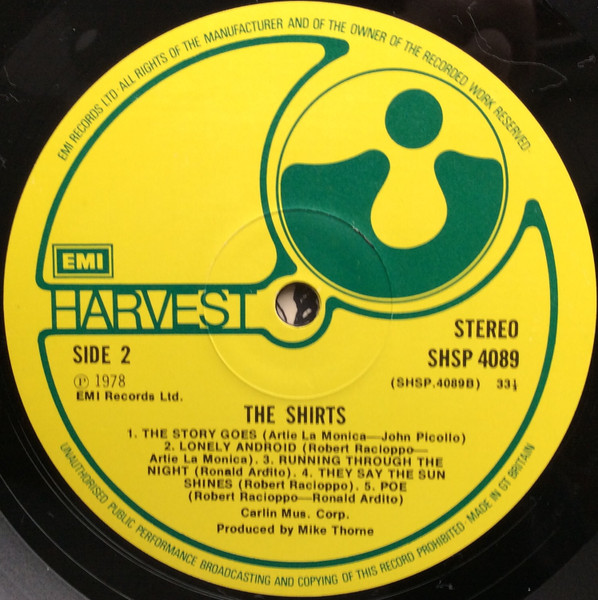 The Shirts - The Shirts (LP, Album)