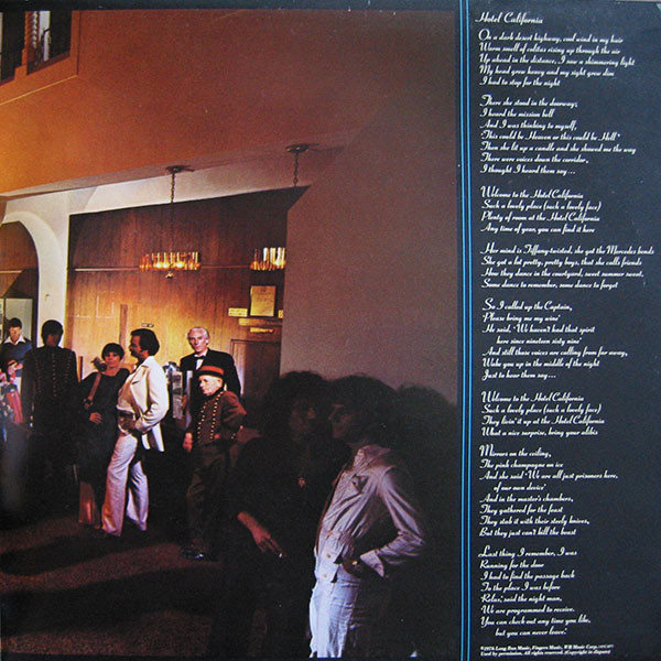 Eagles - Hotel California (LP, Album, Gat)