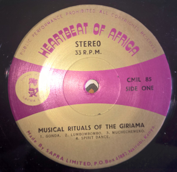 Unknown Artist - Musical Rituals Of The Giriama (7