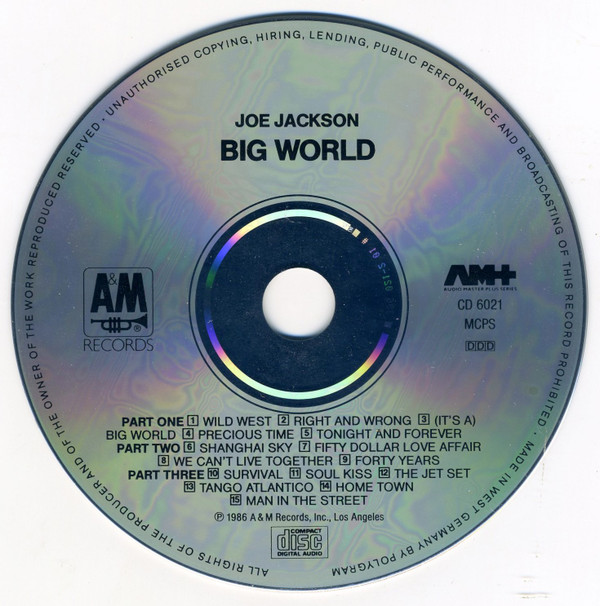 Joe Jackson - Big World (CD, Album)