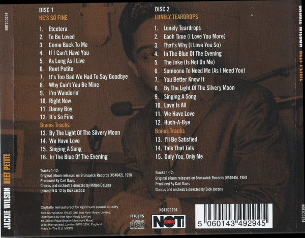 Jackie Wilson - Reet Petite - The Original Recordings (2xCD, Comp, RM, Sli)