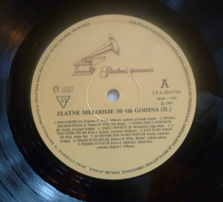 Various - Zlatne Melodije 50-ih 2 (LP, Comp)