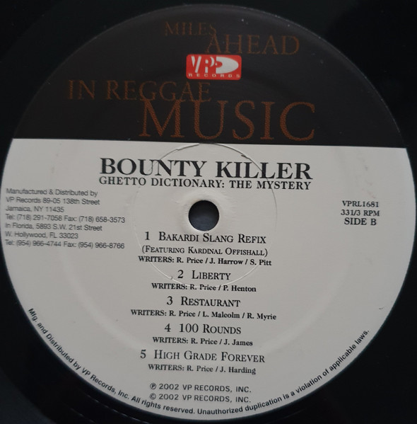 Bounty Killer - Ghetto Dictionary: The Mystery (2xLP, Album)