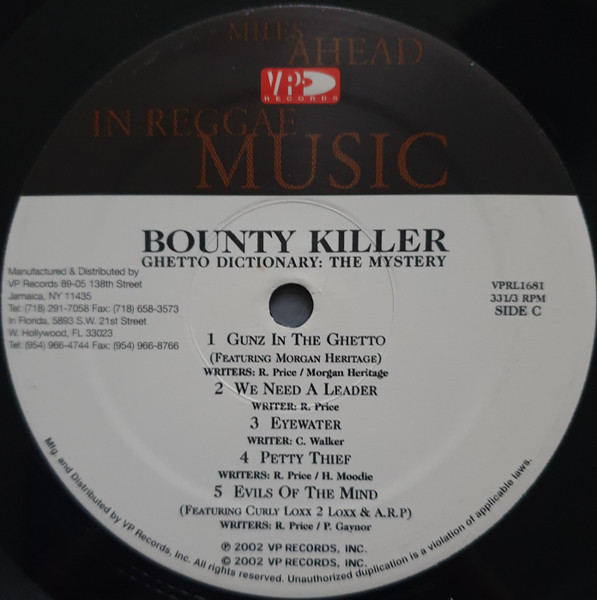 Bounty Killer - Ghetto Dictionary: The Mystery (2xLP, Album)