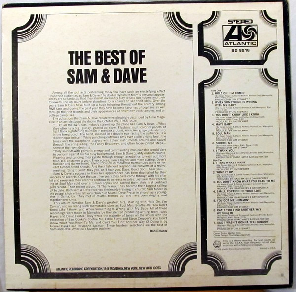 Sam & Dave - The Best Of Sam & Dave (LP, Comp, Pit)