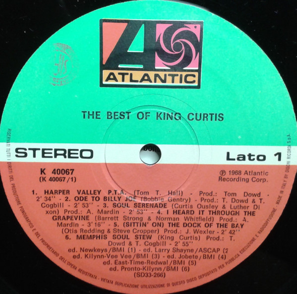 King Curtis - The Best Of King Curtis (LP, Comp)