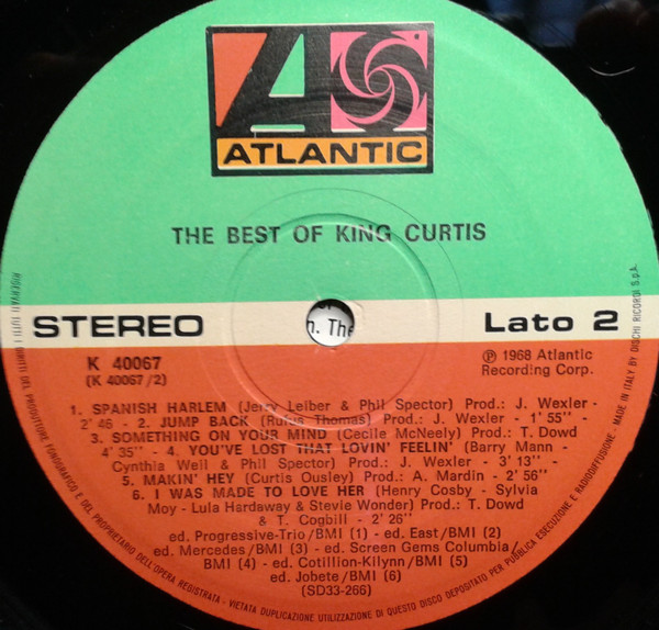 King Curtis - The Best Of King Curtis (LP, Comp)