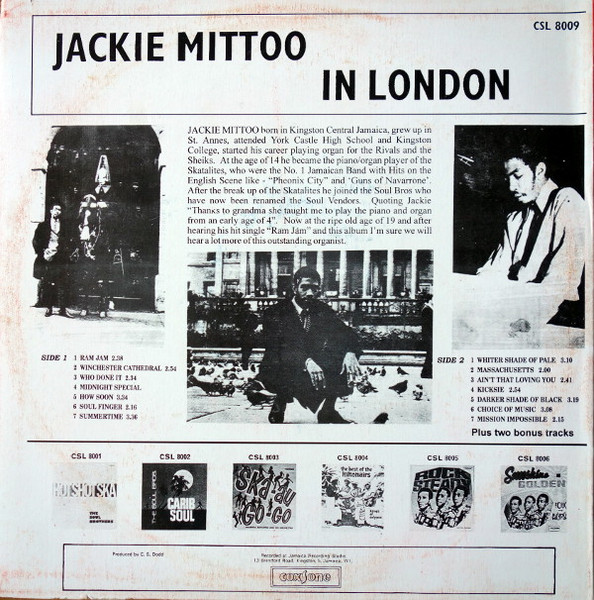 Jackie Mittoo - In London (LP, Album, RE)