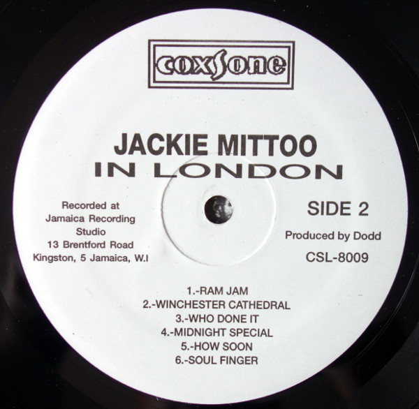 Jackie Mittoo - In London (LP, Album, RE)