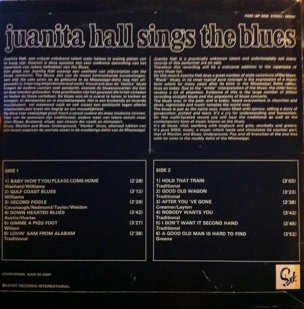 Juanita Hall - Juanita Sings The Blues (LP, Album)