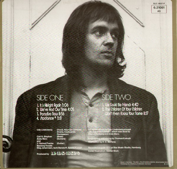 Udo Lindenberg - Lindenberg (LP, Album, RP)