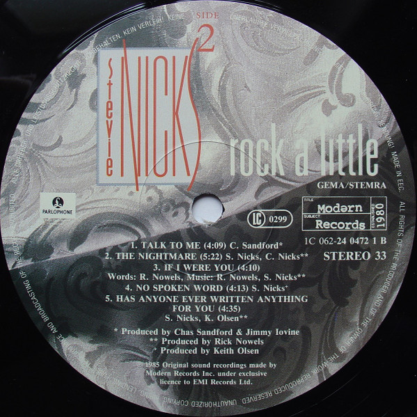 Stevie Nicks - Rock A Little (LP, Album)