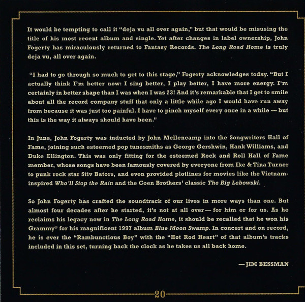 John Fogerty - The Long Road Home (The Ultimate John Fogerty · Creedence Collection) (CD, Comp, RM)