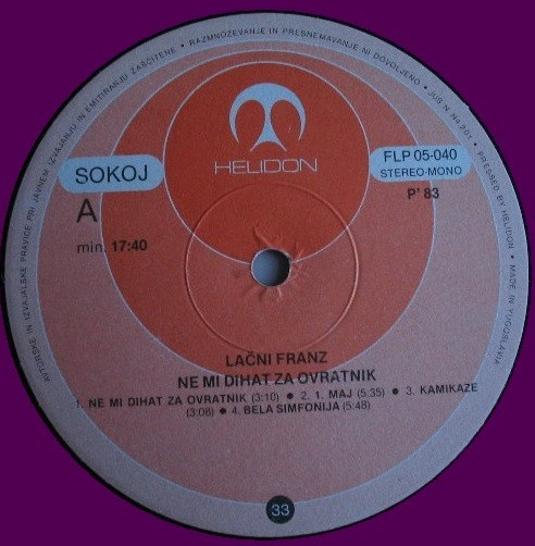 LaÄni Franz - Ne Mi Dihat Za Ovratnik (LP, Album)