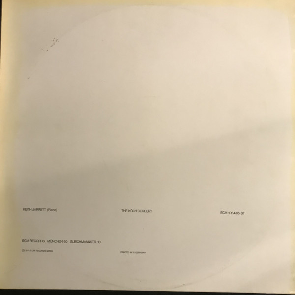 Keith Jarrett - The KÃ¶ln Concert (2xLP, Album)