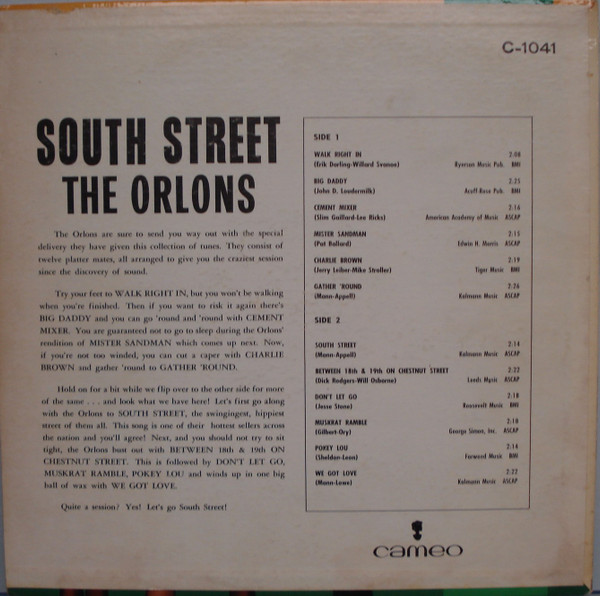 The Orlons - South Street By The Orlons (LP, Mono, Styrene, Mon)