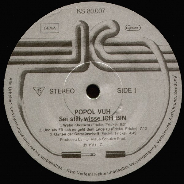 Popol Vuh - Sei Still, Wisse Ich Bin (LP, Album)