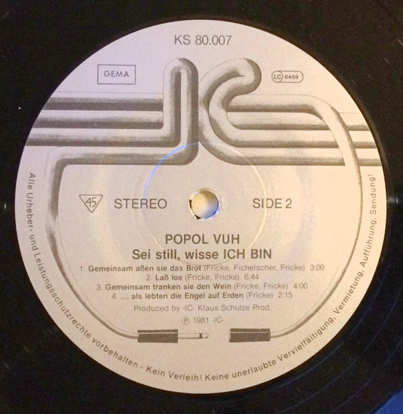 Popol Vuh - Sei Still, Wisse Ich Bin (LP, Album)
