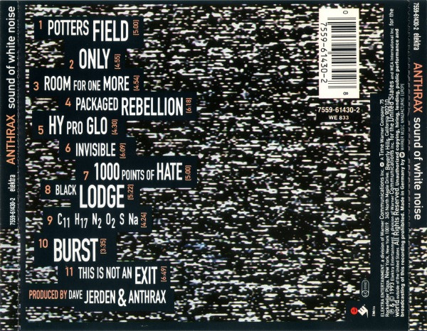 Anthrax - Sound Of White Noise (CD, Album)