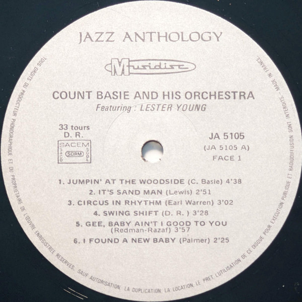 Count Basie And His Orchestra*, Lester Young - Count Basie And His Orchestra 1944-1952 (LP, Comp)