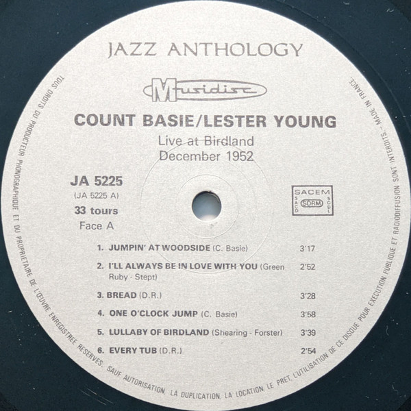 Count Basie And His Orchestra*, Lester Young - Count Basie And His Orchestra 1944-1952 (LP, Comp)