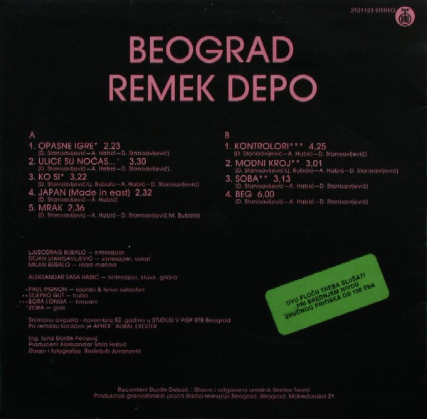 Beograd (2) - Remek Depo (LP, Album)