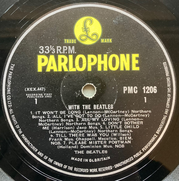 The Beatles - With The Beatles (LP, Album, Mono, 'Do)