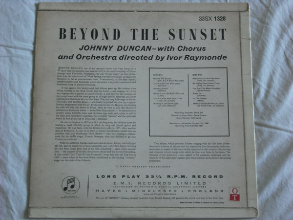 Johnny Duncan (2) - Beyond The Sunset (LP, Mono)